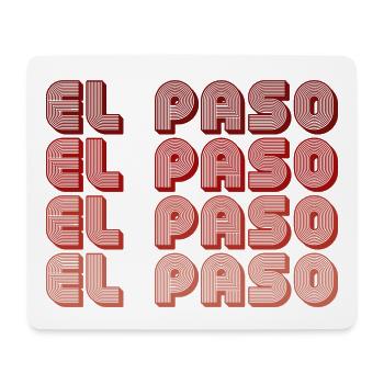 El Paso Block Letters Grid - Mouse Pad (horizontal) - white - Front