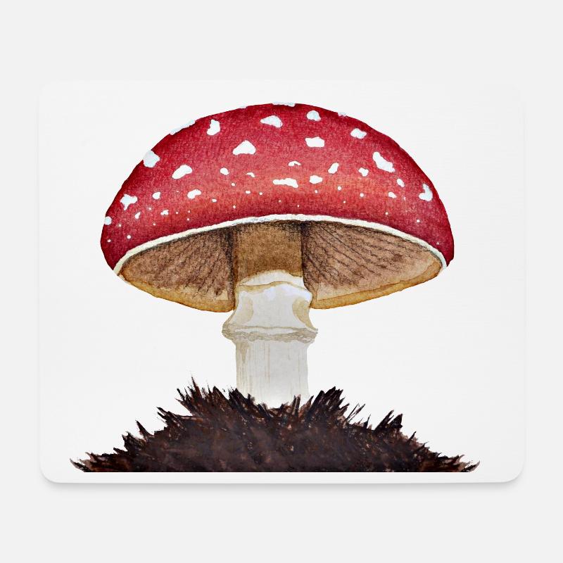 Fliegenpilz - Mousepad (Querformat) - Weiß