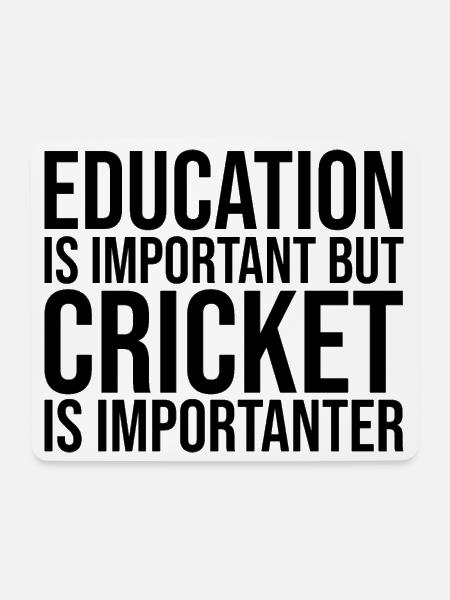 Cricket Cricket Cricket - Mousepad (Querformat) - Weiß