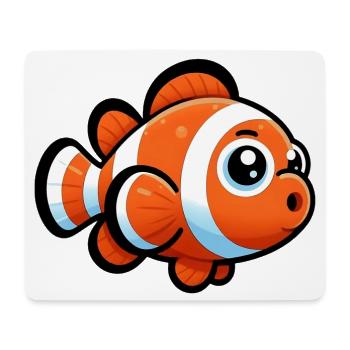 Clownfish - Mouse Pad (horizontal) - white - Front