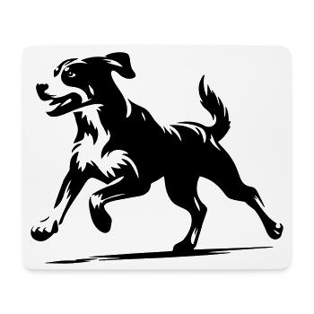 Bouvier de l’Entlebuch - Tapis de souris (format paysage) - blanc - Devant