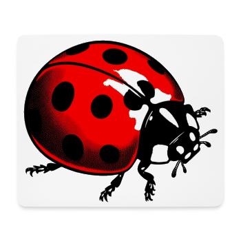 Coccinelle - Tapis de souris (format paysage) - blanc - Devant