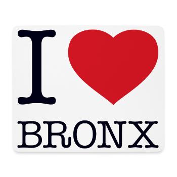 I LOVE BRONX - Mousepad (Querformat) - Weiß - Vorne