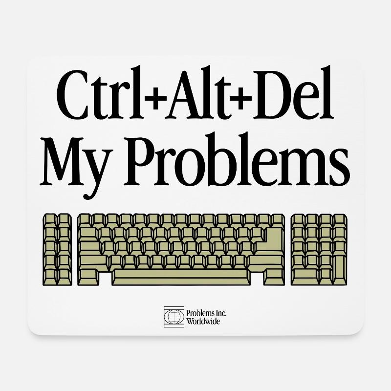 Keyboard Warrior – Humour gaming & tech - Tapis de souris (format paysage) - blanc