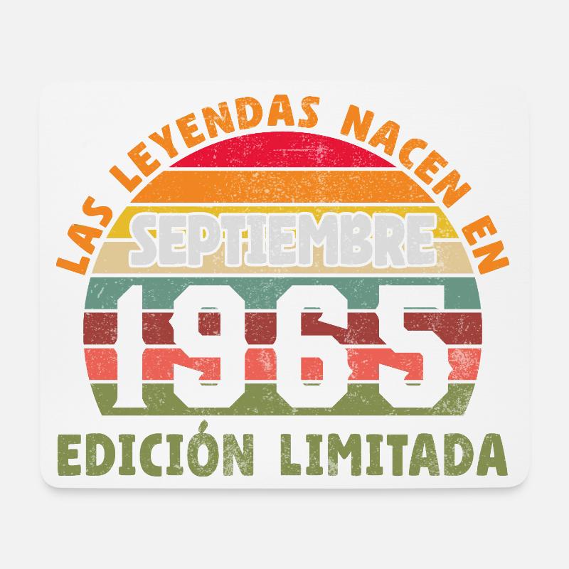 September 1965 Vintage Geburtstagsgeschenk - Mousepad (Querformat) - Weiß
