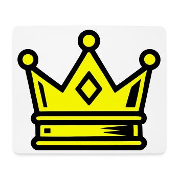 Crown Symbol - Mouse Pad (horizontal) - white - Front