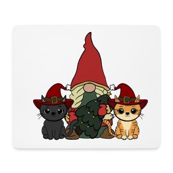 Katze Wichtel  - Mousepad (Querformat) - Weiß - Vorne