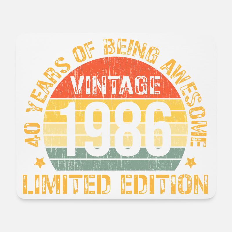40 Year Birthday Decorations 1985 40th Birthday  - Mousepad (Querformat) - Weiß