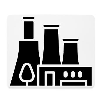 Eco-friendly factory - Mouse Pad (horizontal) - white - Front