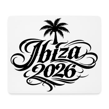 Ibiza 2026 Palm Tree - Mouse Pad (horizontal) - white - Front
