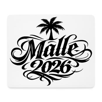 Malle 2026 Mallorca Tattoo - Mouse Pad (horizontal) - white - Front