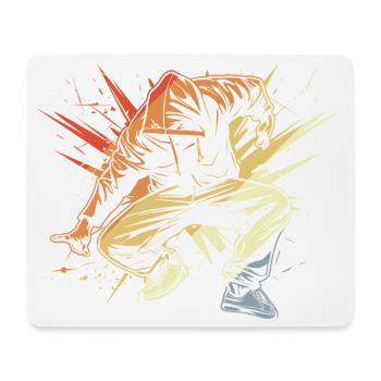 Breakdancer Drawing Vintage - Mouse Pad (horizontal) - white - Front