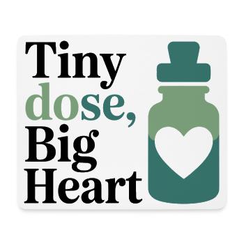Homöopathie Tiny Dose Big Heart Professional Gear - Mousepad (Querformat) - Weiß - Vorne