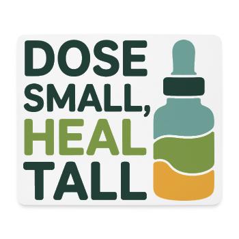 Dose d’homéopathie Petit Guérison Professionnel - Tapis de souris (format paysage) - blanc - Devant