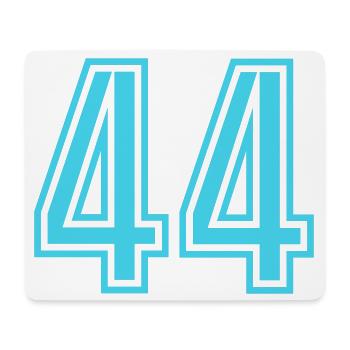 44 - Mousepad (Querformat) - Weiß - Vorne