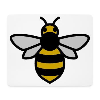 Biene Insekt Cartoon - Mousepad (Querformat) - Weiß - Vorne