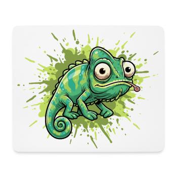 Chameleon Graffiti Spritzer - Mousepad (Querformat) - Weiß - Vorne