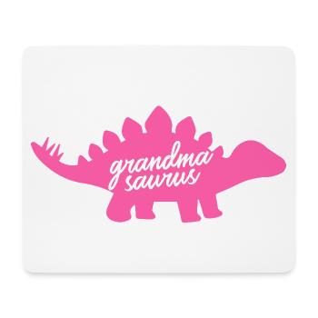 Grandmasaur Brachiosaurus Funny Dinosaur Design - Mouse Pad (horizontal) - white - Front