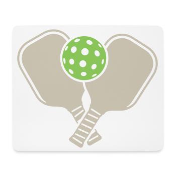 Pickleball - Mousepad (Querformat) - Weiß - Vorne
