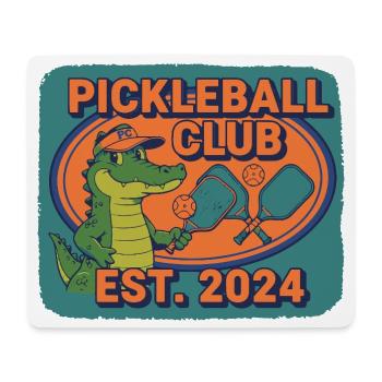 Pickleball Club Créé 2024 Joueur Humoristique Pickle Ball - Tapis de souris (format paysage) - blanc - Devant