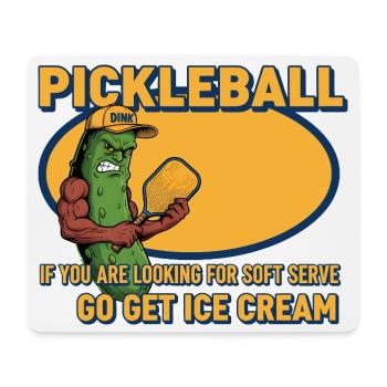 Pickleball-lustiger Spieler Hol dir Cream Soft - Mousepad (Querformat) - Weiß - Vorne