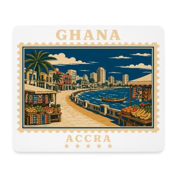 Marque de voyage vintage Ghana Accra - Tapis de souris (format paysage) - blanc - Devant
