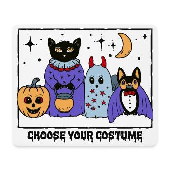 Niedliche Halloween Kostümparty  - Mousepad (Querformat) - Weiß - Vorne