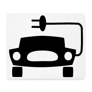 Elektrische Autos - Mousepad (Querformat) - Weiß - Vorne