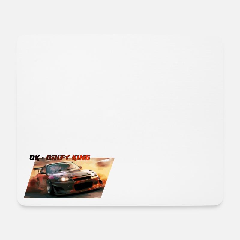 DK Drift King - JDM - Mousepad (Querformat) - Weiß
