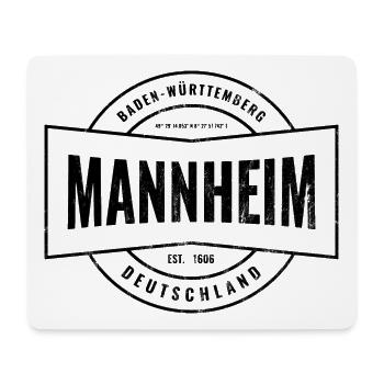 Mannheim Baden-Württemberg Deutschland Vintage  - Mousepad (Querformat) - Weiß - Vorne