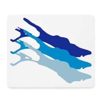 Triple lac de Constance - Tapis de souris (format paysage) - blanc - Devant