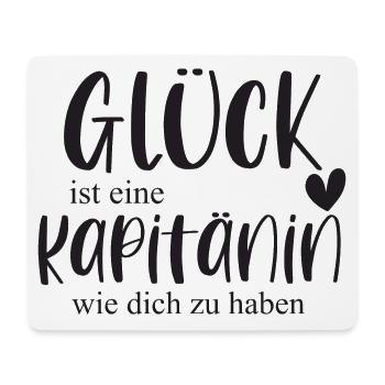 Kapitänin Fußball Sport Schiff Sportart Geschenk - Mousepad (Querformat) - Weiß - Vorne