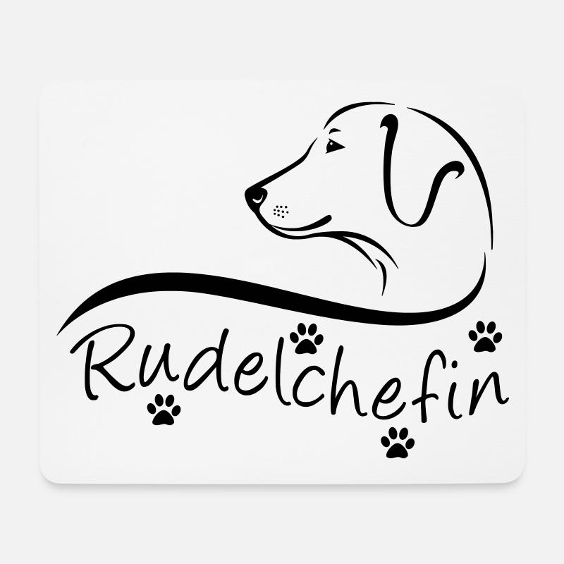 Rudelchefin - Mousepad (Querformat) - Weiß