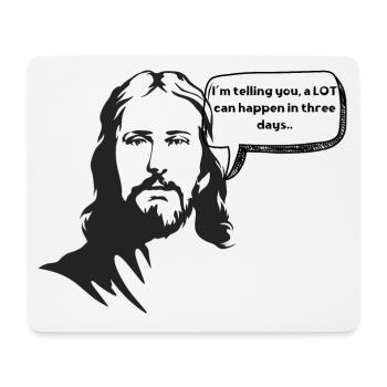 Jesus - Mousepad (Querformat) - Weiß - Vorne