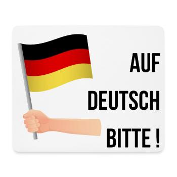 Cadeau prof d'allemand - Tapis de souris (format paysage) - blanc - Devant