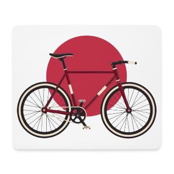 Fixie Fahrrad Japan Style Shirt - Mousepad (Querformat) - Weiß - Vorne