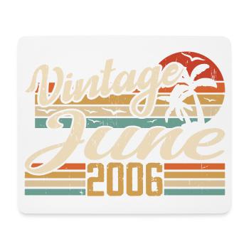 Juni 2006 Jubiläum 2006 Retro 2006 Juni 2006 - Mousepad (Querformat) - Weiß - Vorne