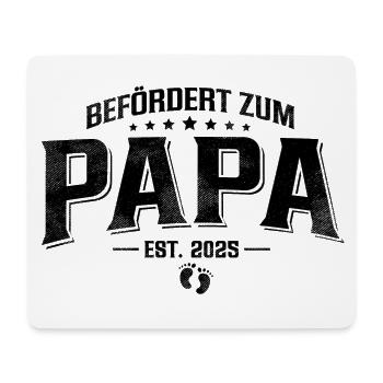 Befördert zum Papa 2025 - Mousepad (Querformat) - Weiß - Vorne