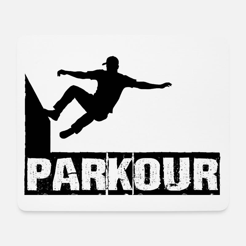 Parkour - Mousepad (Querformat) - Weiß