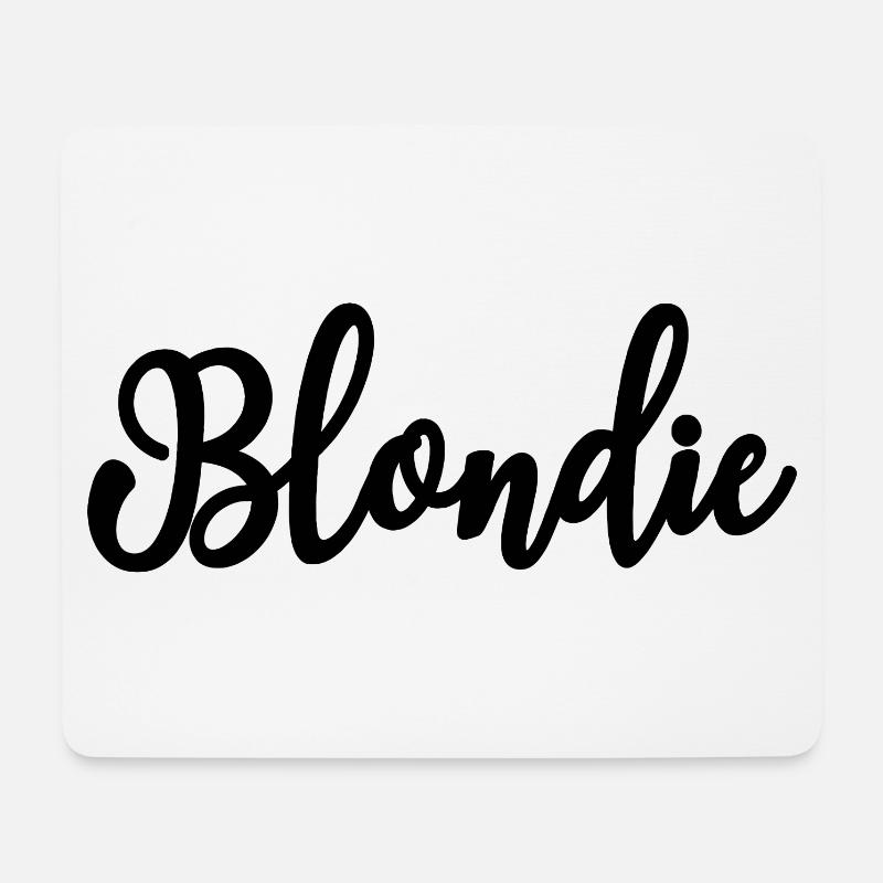 Blondie Blondes Haar Blondine - Mousepad (Querformat) - Weiß