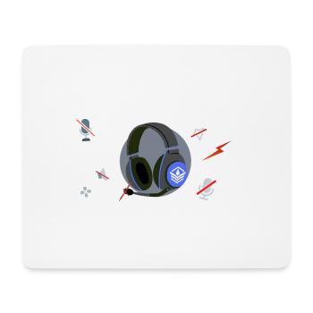 Mic On Eating Reminder Graphic - Mouse Pad (horizontal) - white - Front