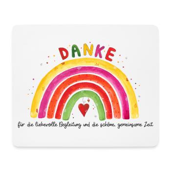 Danke sagen - Mousepad (Querformat) - Weiß - Vorne