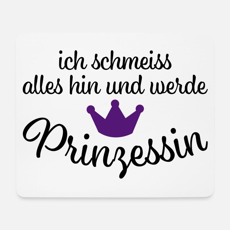 Lustige Sprüche - Mousepad (Querformat) - Weiß