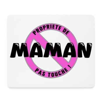 Mom's Property, Black - Mouse Pad (horizontal) - white - Front