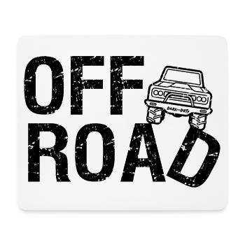 Offroad T-shirt 4x4 - Dark & Dirty - Tapis de souris (format paysage) - blanc - Devant