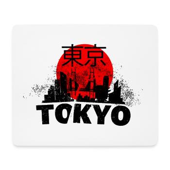 Tokyo Japon Asie Ville Skyline Police Grunge - Tapis de souris (format paysage) - blanc - Devant