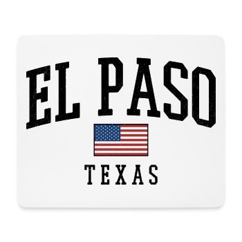 El Paso Texas Retro Shirt - Mouse Pad (horizontal) - white - Front