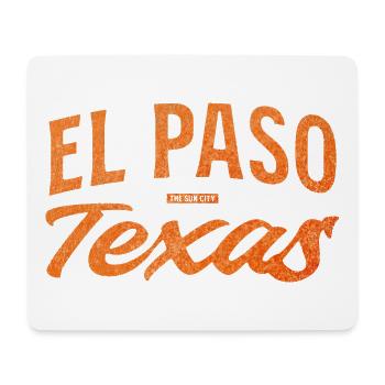Logo d’écriture d’El Paso, Texas - Tapis de souris (format paysage) - blanc - Devant