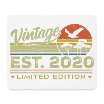 Vintage 2020 Fantastisch seit 2020 Geschenk 2020 Retro - Mousepad (Querformat) - Weiß - Vorne