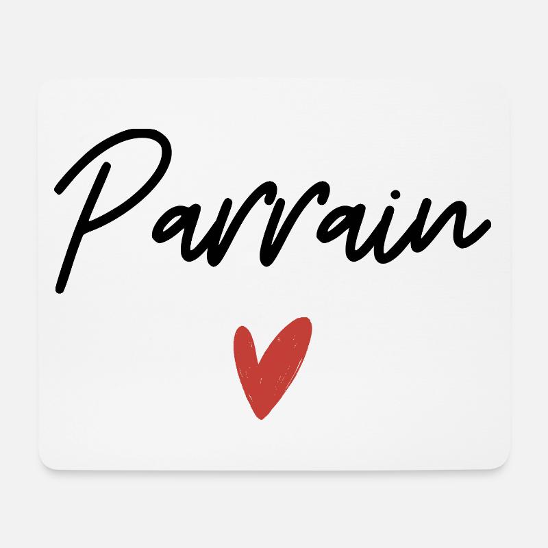 Pate Herz Geschenkidee - Mousepad (Querformat) - Weiß